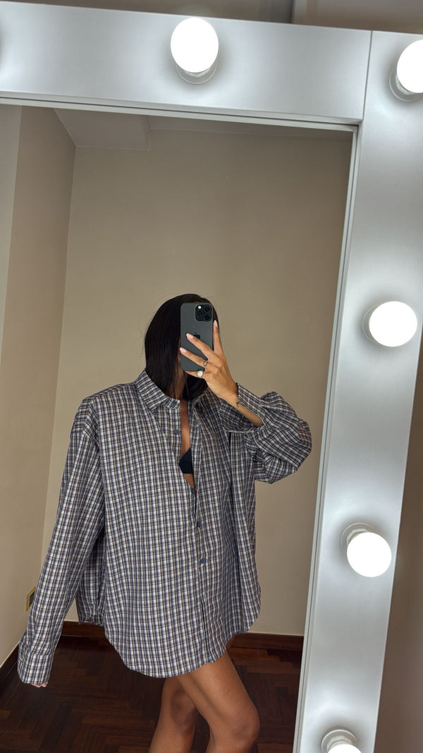 Camicia quadri con spallina